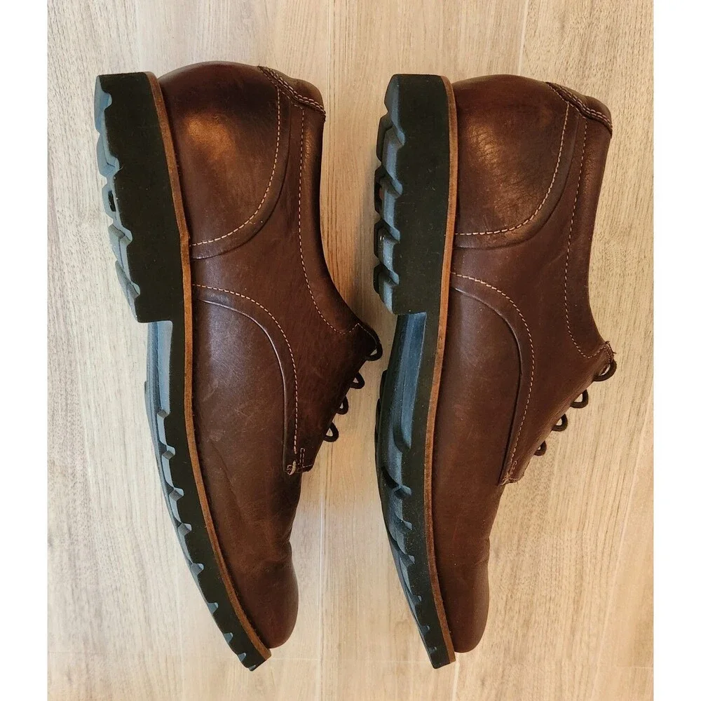 Rockport Men's Shoes 10M Brown Leather Lace Up Casual Oxford V74225